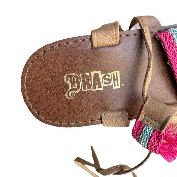 Brash Women’s Rio Leg Wrap Flat Sandal – Size 9.5 - Picture 4 of 5